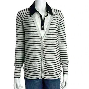 Brochu Walker Striped Cardigan Size Medium